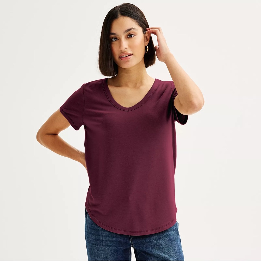 FREE W/ $10+ Purchase: SO Juniors' Short Sleeve V-Neck Tee